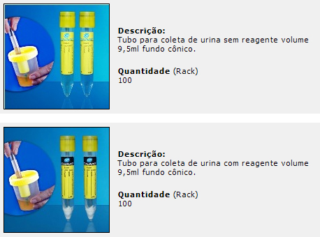 Tubos a vácuo para coleta de urina